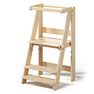 Busykids Montessori Foldable Learning Tower - Unlacquered - Learning Tower