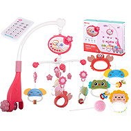 KIK Cot Mobile with Melodies, Projector and Remote Control, Pink - Cot Mobile