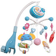 KIK Cot Mobile with Melodies, Projector and Remote Control, Blue - Cot Mobile