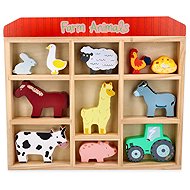 LELIN Wooden Farm Animals in a Box - Educational Toy