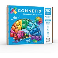 Connetix Magnetic Building Set – Bright Mega Pack, 202 pieces - Building Set