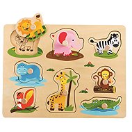 LELIN Edukační vkládačka Přátelé z Džungle - Puzzle