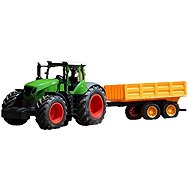 IQ Models 1:16 scale RC tractor with orange flatbed, green - RC Tractor