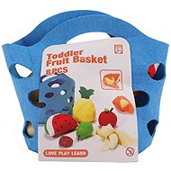 Bavytoy Látkový košík s ovocem - Toy Kitchen Food