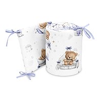 Baby Nellys Mantinel do postýlky Medvídci, 180 cm, modrý - Crib Bumper