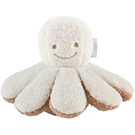Nattou Chrastítko plyšová chobotnička ecru 20 cm, 0m+ - Baby Rattle