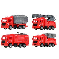 Mikrotrading Fire engines 11 cm, pull-back action, 8 pcs in a box - Toy Car
