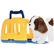 Mikrotrading Pejsek plyšový 19 cm s přepravkou - Soft Toy