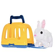Mikrotrading Králíček plyšový 17 cm s přepravkou - Soft Toy