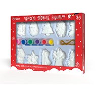 FLEXIO Christmas plaster figures to paint, for hanging - Paintable Figurine