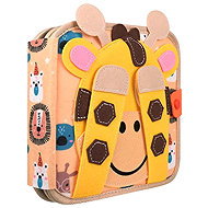 Kruzzel 28067 Giraffe sensory Montessori quiet book - Cloth Book