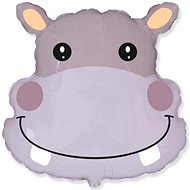Hippo foil balloon - safari - 56 cm - Balloons