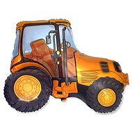 Plastic balloon 60 cm tractor - farm - orange - Balloons