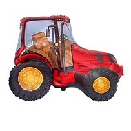 Plastic balloon 60 cm tractor - farm - red - Balloons