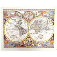 Retro mapa světa - John Speed, 1651 - Map