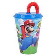 Plastic cup for kids with Super Mario straw - Drinking Cup