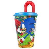 Plastic cup with straw 430ml - Sonic - Drinking Cup