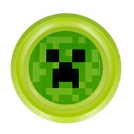 Plastic Minecraft plate - Creeper 22 cm - Children's Plate