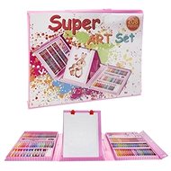 Painting set in case 208 pcs pink - Art Supplies