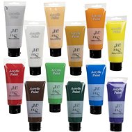 Acrylic paints 12 pcs 100 ml - Acrylic Paints for Canvas