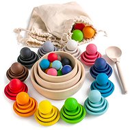 Ulanik Montessori wooden toy "Colours and Sizes" - Educational Set