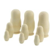 Wooden toy "Small nesting dolls. Unfinished" - Educational Set