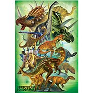 Eurographics Puzzle Herbivorous Dinosaurs 100 pieces - Jigsaw Puzzle