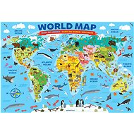 Eurographics Puzzle Illustrated World Map 100 pieces - Jigsaw Puzzle