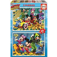 Educa Puzzle Mickey: Race 2x20 pieces - Jigsaw Puzzle