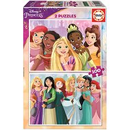 Educa Puzzle Disney Princesses 2x100 pieces - Jigsaw Puzzle