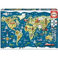 Educa Puzzle World map 200 pieces - Jigsaw Puzzle
