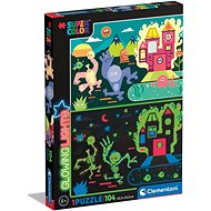 Clementoni Shining Puzzle Monsters 104 pieces - Jigsaw Puzzle