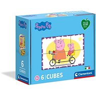 Clementoni Play For Future Peppa Pig Picture Cubes, 6 cubes - Picture Blocks