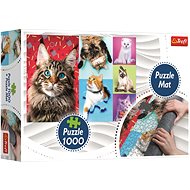Trefl Puzzle Cats 1000 pieces + Puzzle mat - Jigsaw Puzzle