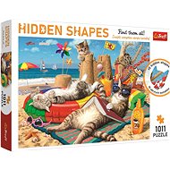 Trefl Puzzle Hidden Shapes: Cat Holidays 1011 pieces - Jigsaw Puzzle