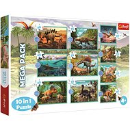 Trefl Puzzle Dinosaurs mega pack 10v1 - Jigsaw Puzzle