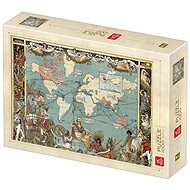 Deico Puzzle Vintage World Map 1000 pieces - Jigsaw Puzzle