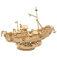 Robotime Rolife 3D wooden puzzle Fishing boat 104 pieces - 3D Puzzle