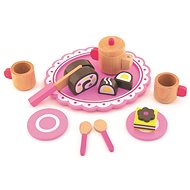 TREFL Wooden tea set with dessert - Toy Kitchen Food