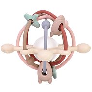 Elpinio silicone rattle and teether - brown - Baby Teether