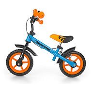 Milly Mally Detské odrážadlo bicykel Dragon s brzdou orange-blue - Športové odrážadlo