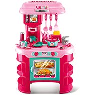 Baby Mix Baby Kitchen Little Chef pink 32 pcs - Play Kitchen