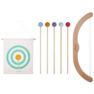 Wooden bow with arrows and target - Bow