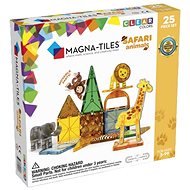 Magna-Tiles 25 - Zvířátka Safari - Building Set