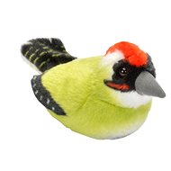 Plush bird with sounds Acorn green - Soft Toy