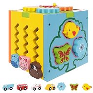 ISO 11245 Insertable wooden educational cube 5in1 - Motor Skill Toy