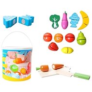 ISO 12535 Wooden vegetables and fruits 14 pcs - Toy Kitchen Food