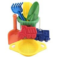 Lori Sand toys - bucket, sieve, shovel, rake and 3 bundles - Sand Tool Kit