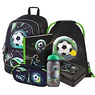 Baagl Core Football School Backpack with Bottle and Snack Box - 6 pieces - School Set