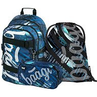 School backpack in set Baagl skate Structures - 3 pieces - School Set